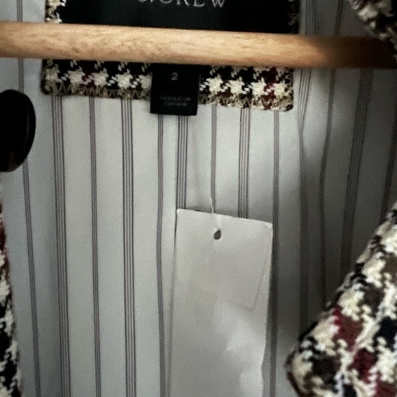 J Crew houndstooth coat size 2 - Picture 3 of 17